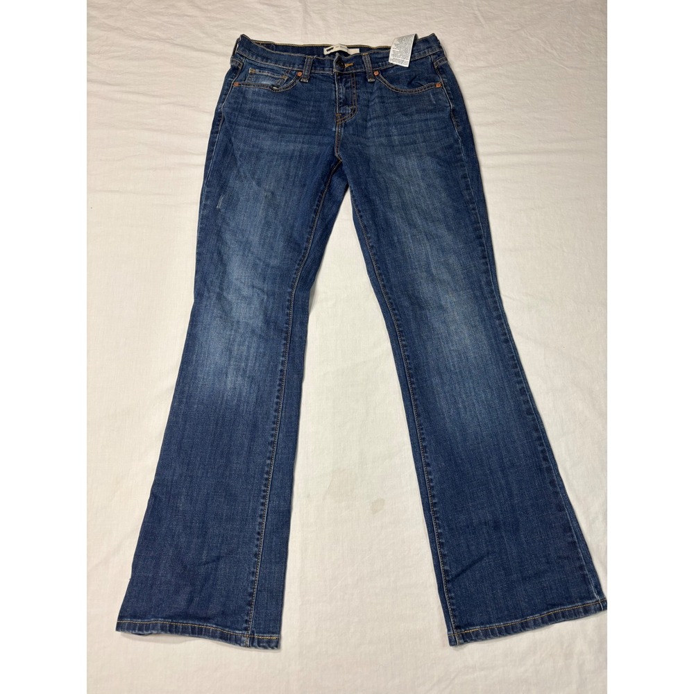 Levis 515 Bootcut Jeans Womens 8M W29 L32 Medium Wash Studded Flap Pocket Denim